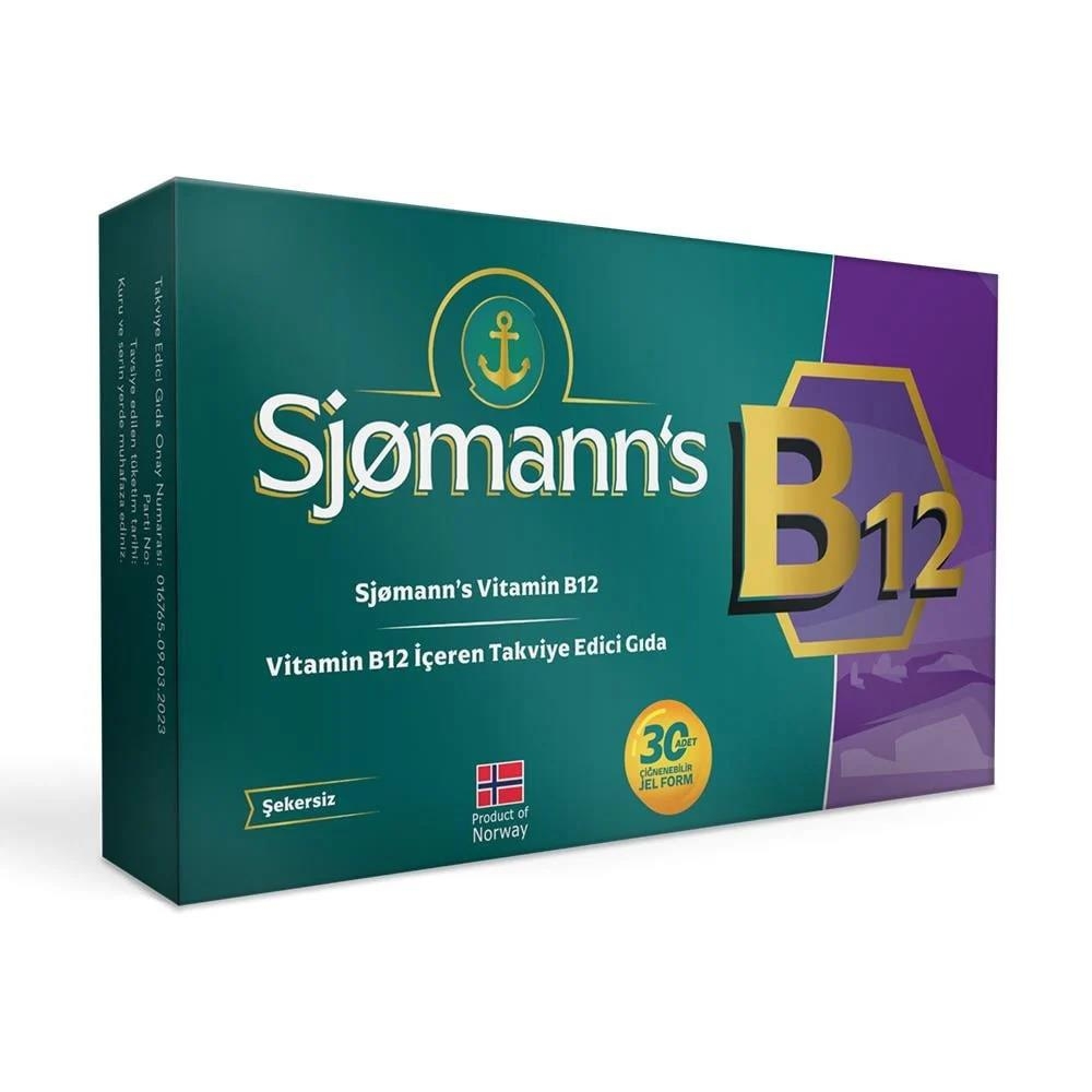 Sjomanns Vitamin B12 1000 mcg 30 Çiğnenebilir Jel Form - 1