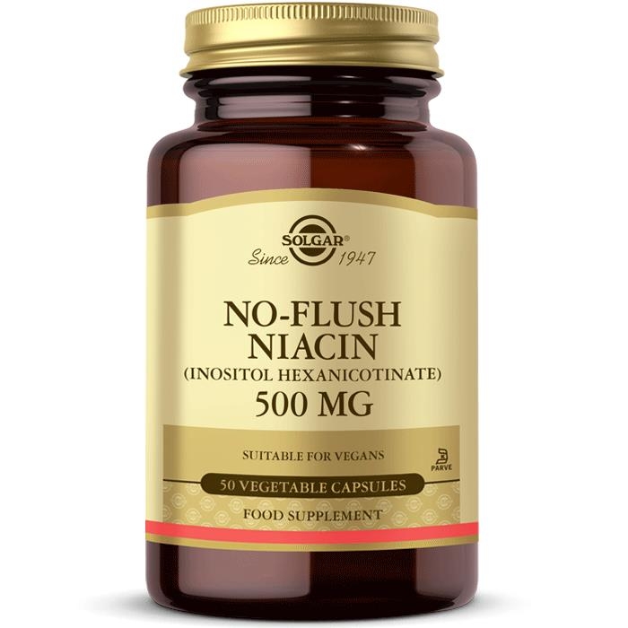 Solgar No-Flush Niacin 500 mg 50 Tablet - 1