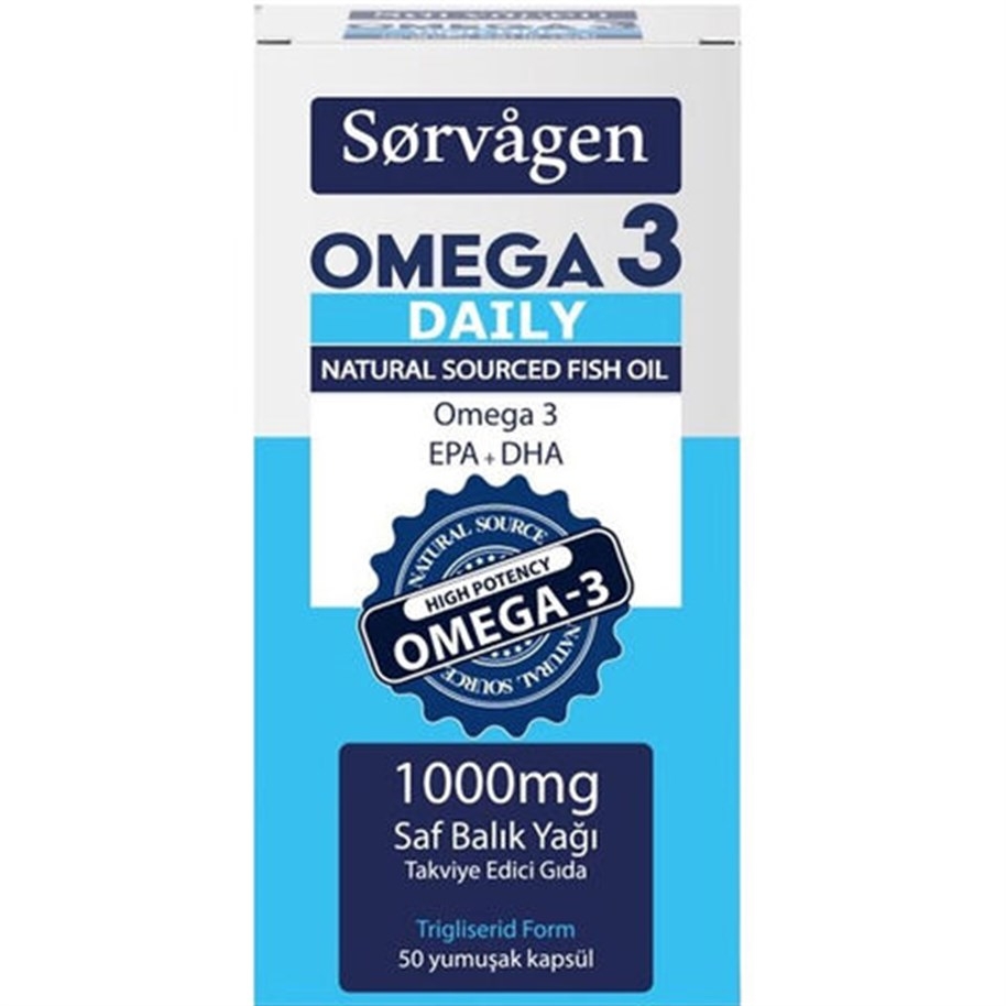 Sorvagen Omega 3 Daily Saf Balık Yağı 50 Kapsül - 1