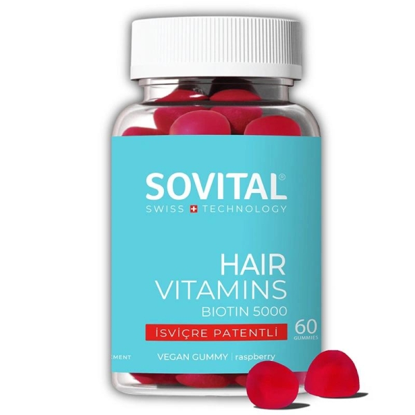 Sovital Hair Vegan Gummy Saç Vitamini 60 Adet 3 Adet - 3