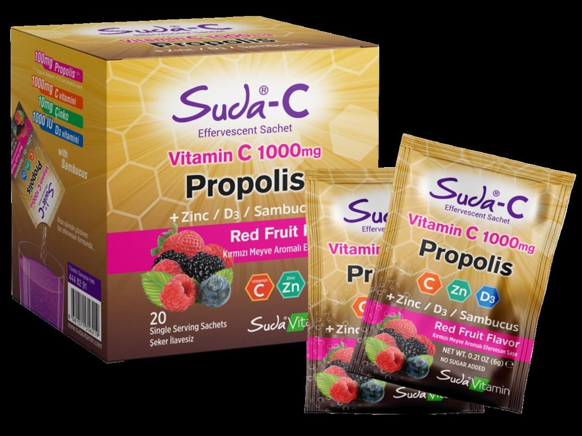 Suda-C Vitamin C 1000 mg Propolis 20 Saşe - 1