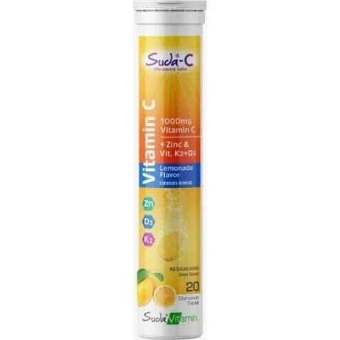 Suda-C Vitamin C Lemonade 20 Efervesan Tablet - 1