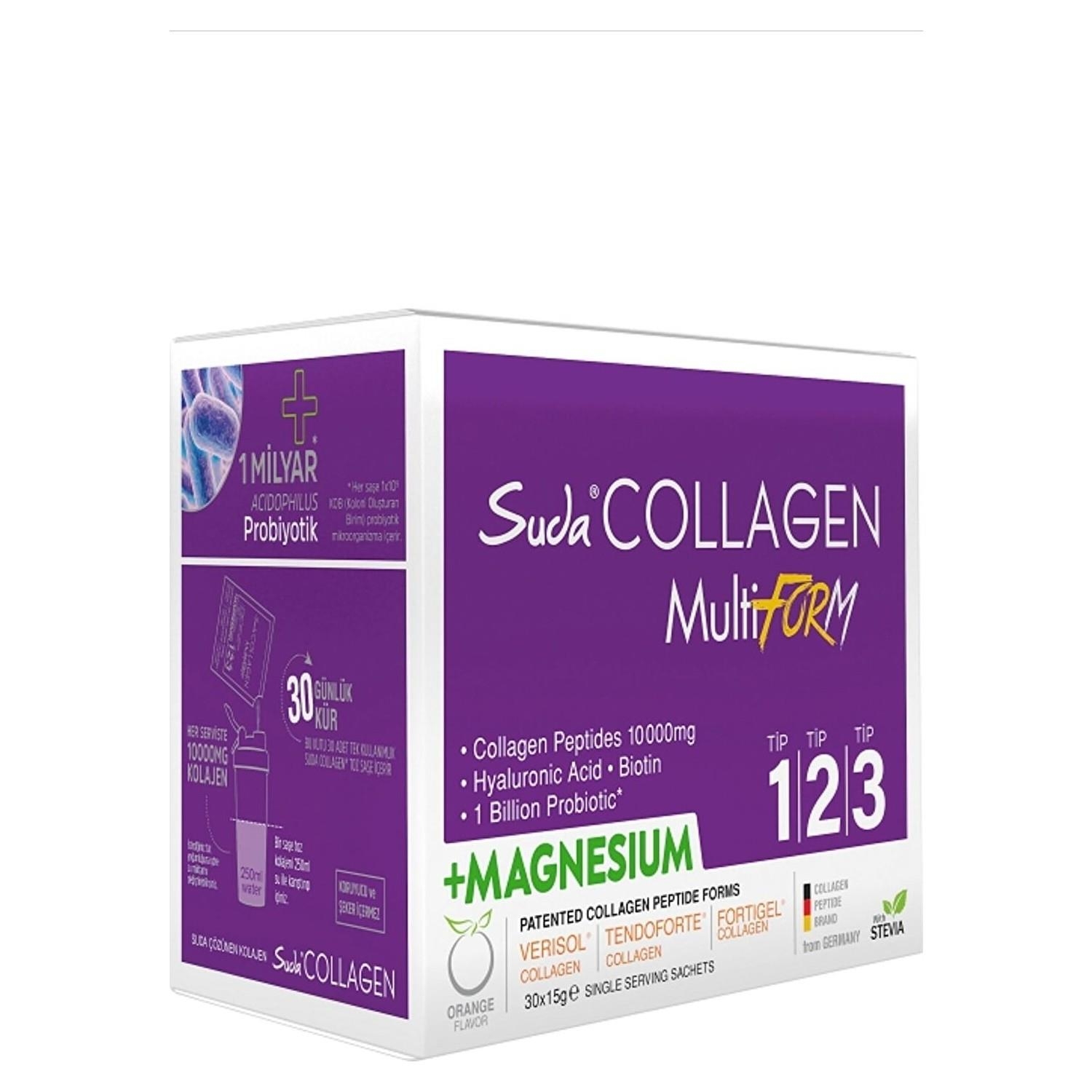 Suda Collagen Multiform Magnesium 15 gr 30 Saşe - 1