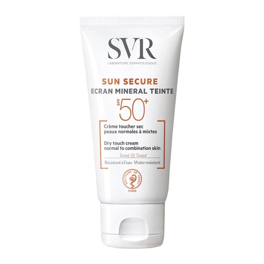 SVR Ecran Tinted Mineral Sun Secure Dry Touch Cream Spf 50 60 gr Güneş Kremi - 1