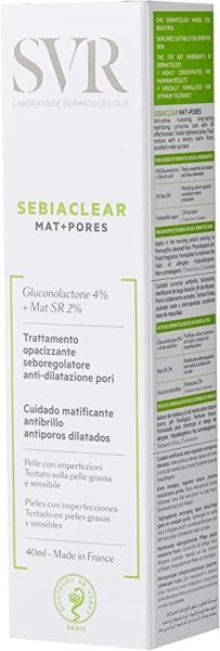 SVR Sebiaclear Mat Pores 40 ml Matlaştırıcı Bakım Kremi - 3