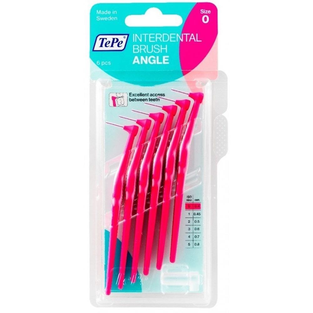 Tepe Angle T117 0.4 mm 6'lı Pembe Arayüz Diş Fırçası - 1