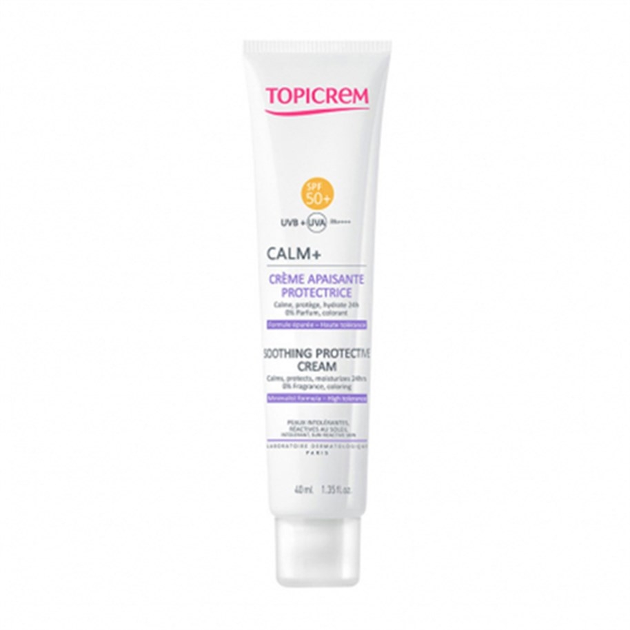 Topicrem Calm+ Protective Soothing Cream Spf 50+ 40 ml Yatıştırıcı Krem - 1