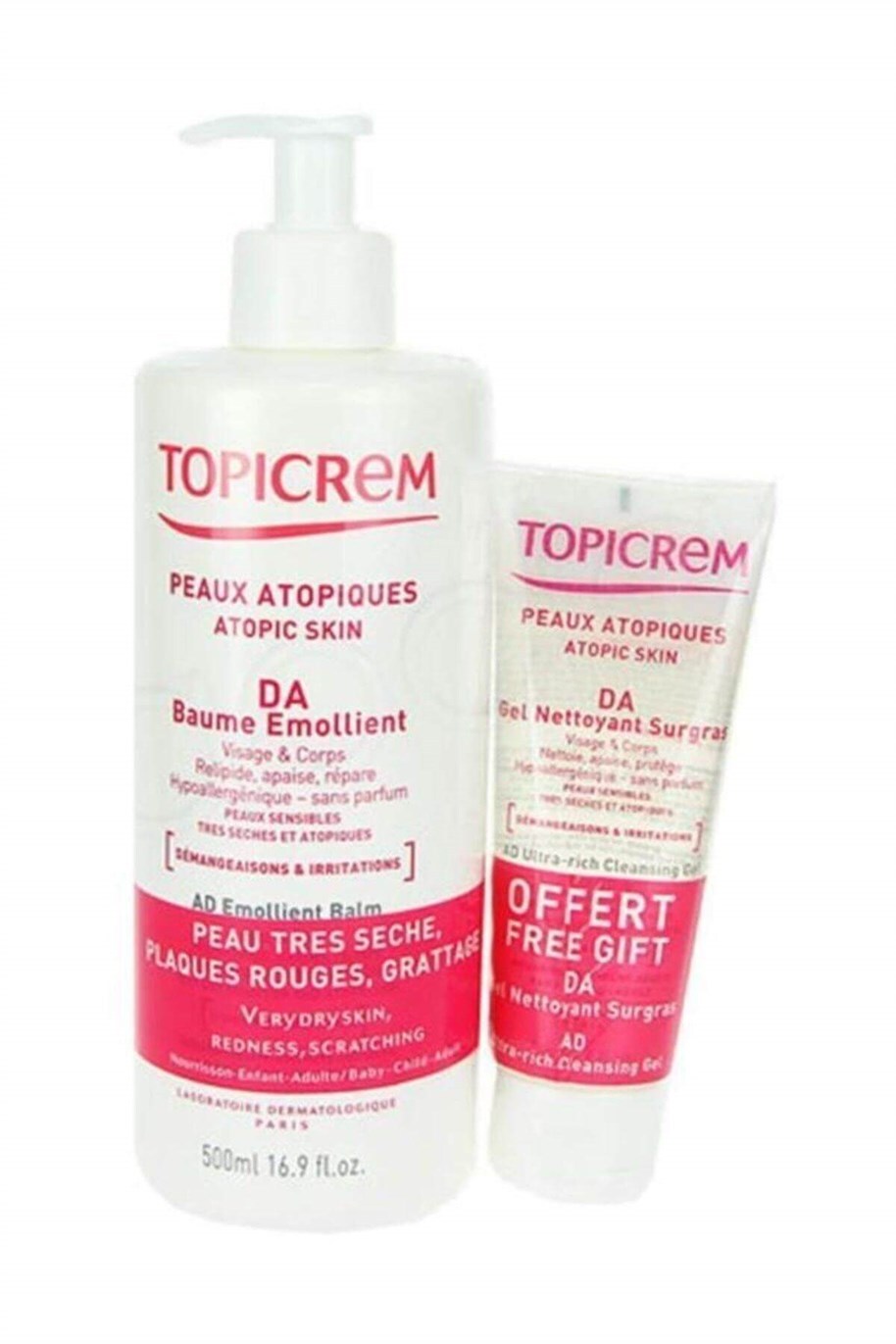 Topicrem Emollient Balm 500 Ml+cleansing Gel 75 Ml - 1