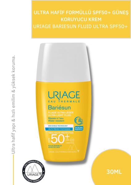 Uriage Bariesun Ultra Light Güneş Koruyucu Fluid SPF50+ 30ml - 2