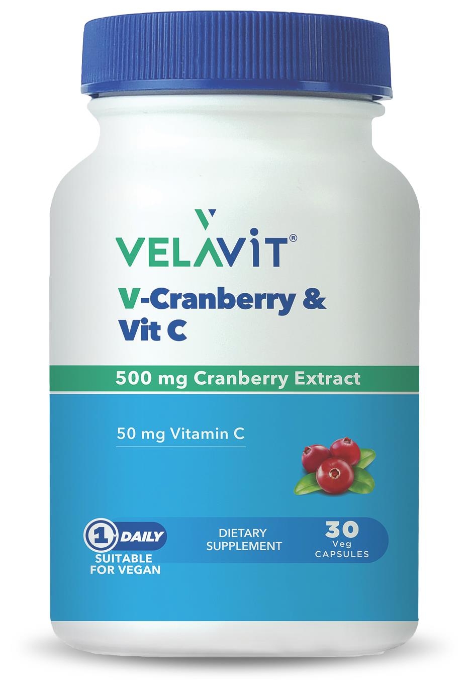 Velavit V-Cranberry & Vit C 30 Kapsül - 1