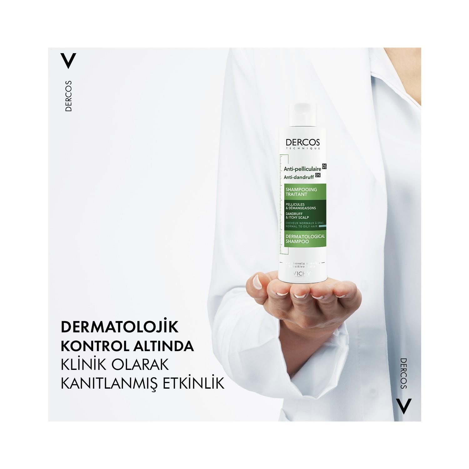 Vichy Dercos Anti Dandruff Kepek Karşıtı Şampuan Normal ve Yağlı Saçlar 200 ml - 2