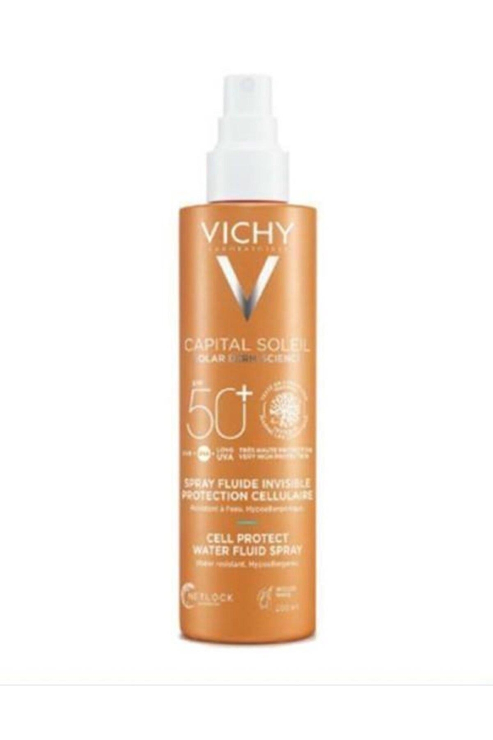 Vichy Capital Soleil SPF50 Cell Protect Water Fluid Spray 200 ml - 1