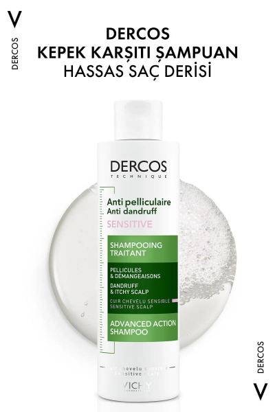 Vichy Dercos Anti Dandruff Kepek Karşıtı Şampuan 200 Ml Hassas Saçlar - 3