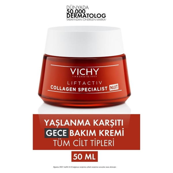 Vichy Liftactiv Collagen Specialist Nuit Yaşlanma Yaşlanma Karşıtı Gece Kremi 50 ml - 2