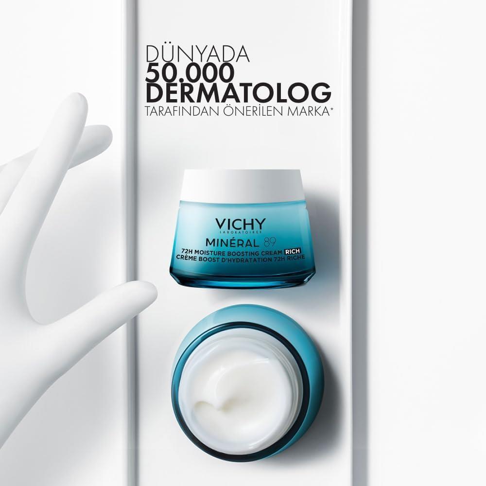 Vichy Mineral 89 Moisture Boosting Rich Cream 50 ml-Kuru Ciltler - 2