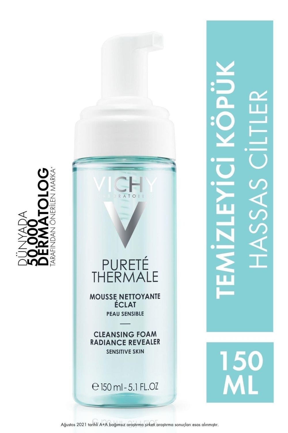 Vichy Purete Thermale Eau Moussant Temizleyici Köpük 150ml - 1