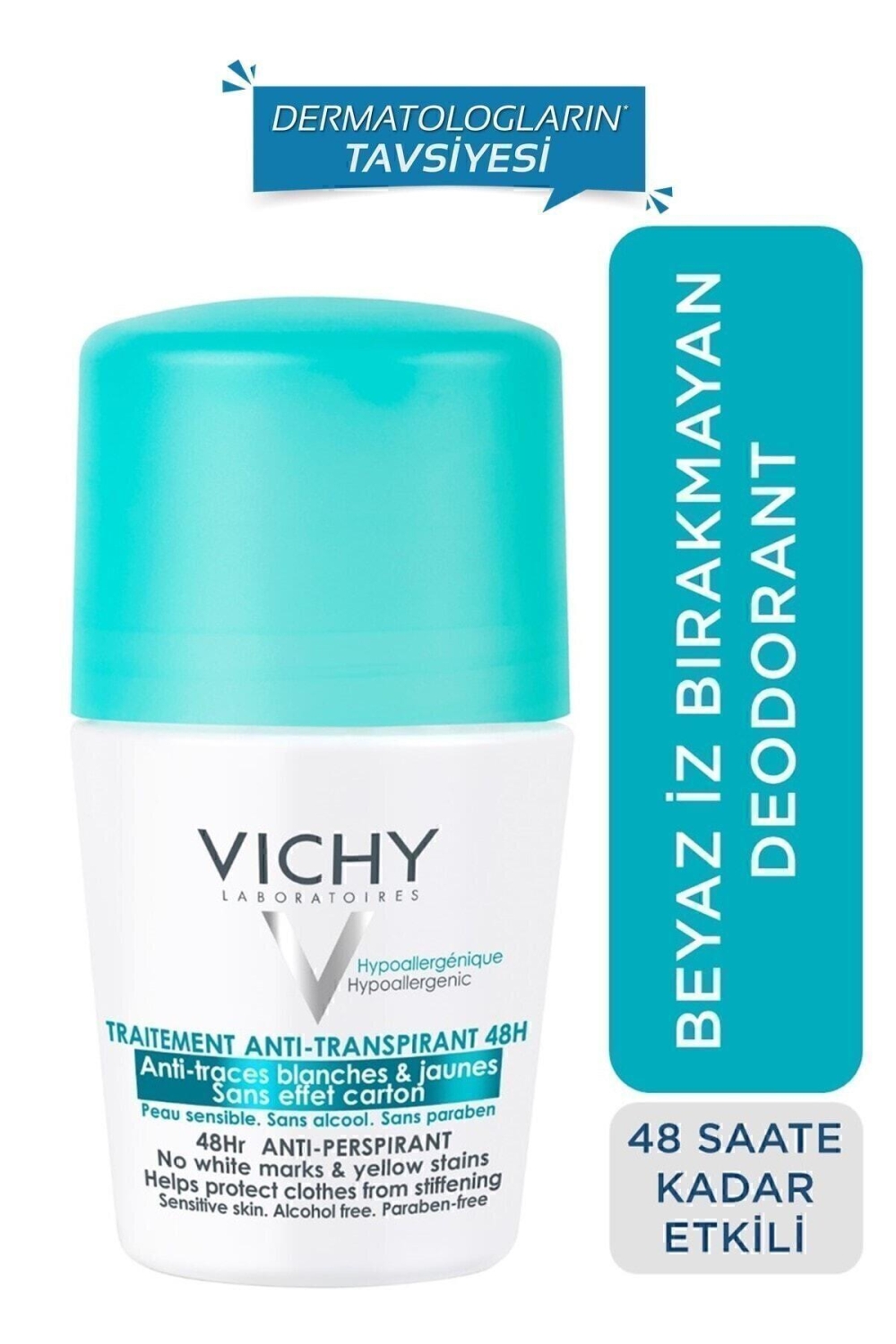 Vichy Terleme Karşıtı İz Bırakmayan Deodorant 50ML - 1