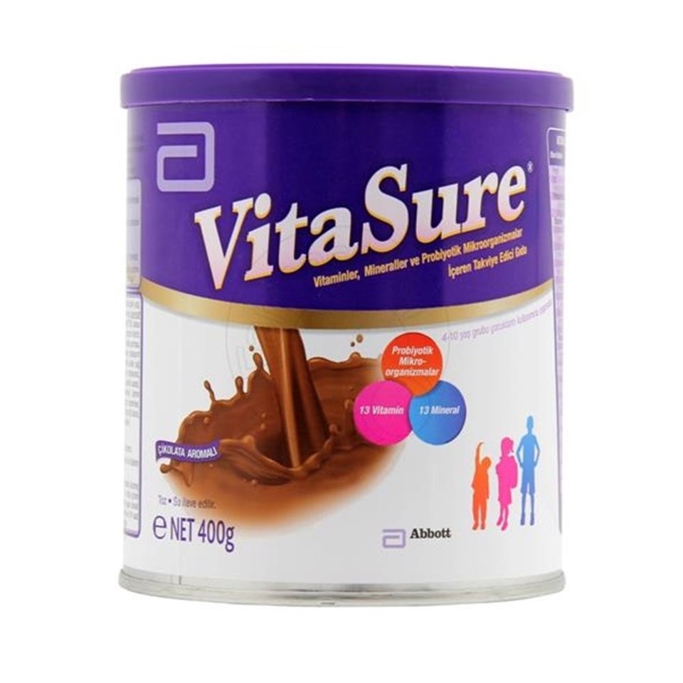 Vitasure Takviye Edici Gıda Çikolatalı 400 gr - 1