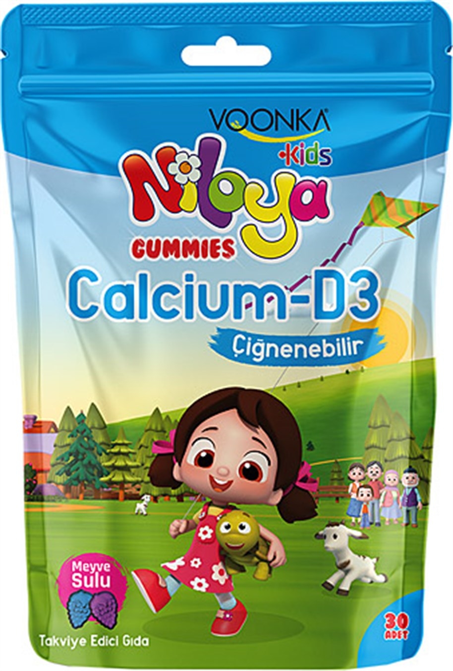 Voonka Niloya Calcium D3 30 Çiğneme Tableti - 1