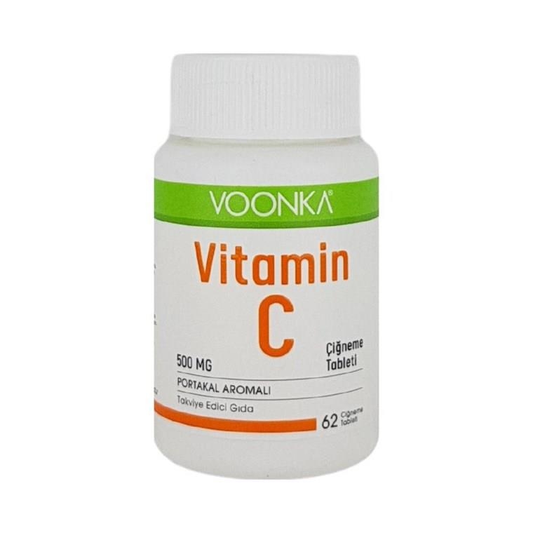 Voonka Vitamin C 500 mg 62 Çiğneme Tablet - 1