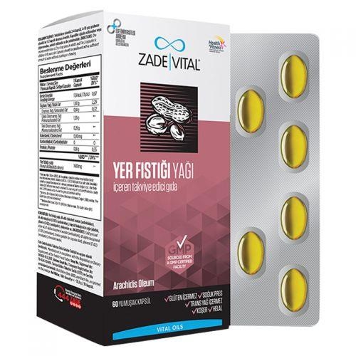 Zade Vital Yer Fıstığı Yağı Blister 60 Bitkisel Kapsül - 1